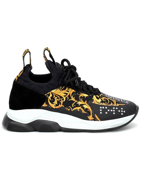 versace cross chainer sneakers white|versace chain reaction twill.